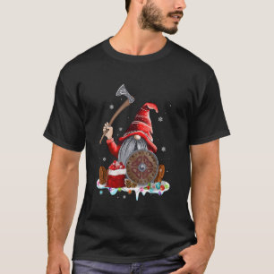 Noordse Mythologie Rood Pet Gnoom Baard Vikingkers T-shirt