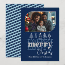 Noordse Nacht Moderne Retro Doodle Kerst Foto