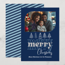 Noordse Nacht Moderne Retro Doodle Kerstfoto