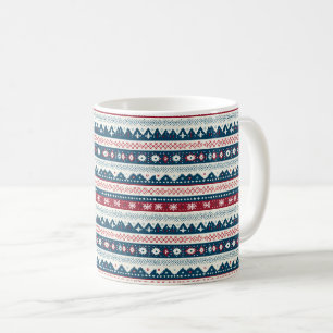 Noordse Noël Nostalgie: Kersttrui patroon Koffiemok