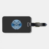 Noordse Noordse Kerstmis Bagagelabel (Achterkant horizontaal)