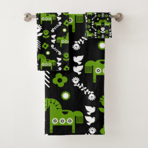Noordse Paard Huis Decoratie Bad Handdoek