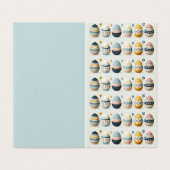 Noordse paaskaart kaart (Buitenkant ongevouwen)