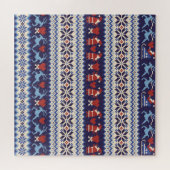 Noordse Patroon: Charmante Illustratie Legpuzzel (Horizontaal)