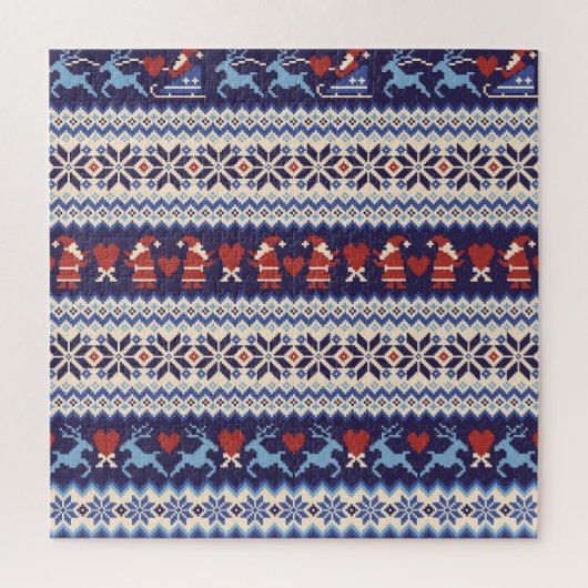 Noordse Patroon: Charmante Illustratie Legpuzzel (Verticaal)