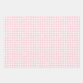 Noordse polka stippen geruite baby roze kerst inpakpapier vel (Voorkant 2)