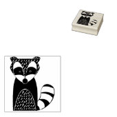 noordse raccoon - zegel rubberstempel (Gestempeld)