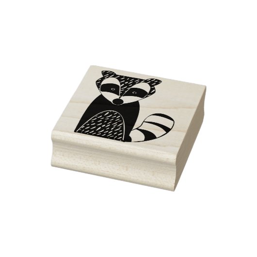 noordse raccoon - zegel rubberstempel (Stempel)