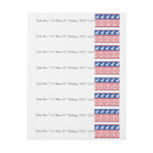 Noordse rendieren en sneeuwvlokken adreslabel wikkel (Vel)