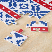 Noordse rendieren en sneeuwvlokken legpuzzel (Zijkant)