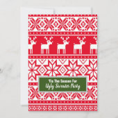 Noordse rendieren lelijke kerst trui partij kaart (Voorkant)