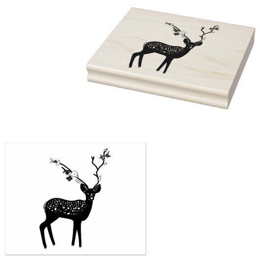 Noordse rendiersoort rubberstempel (Gestempeld)