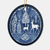 Noordse rendierversiering keramisch ornament (Links)