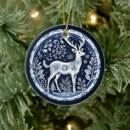 Noordse rendierversiering keramisch ornament