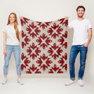 Noordse Rode en Witte Breipatronen – Klassieke Win Fleece Deken