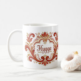 Noordse Rosemaling Mok, “Hygge” Scandinavisch Cozy Koffiemok