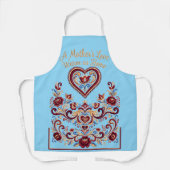 Noordse Rosemaling Schort, Moederliefde Schort (Voorkant)