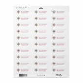 Noordse Rosemaling Volkskunst Etiket (Full Sheet)