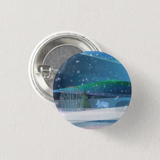 Noordse ruimtevaart ronde button 3,2 cm (Voorkant /achterkant)