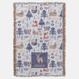 Noordse Scandinavisch Woodland - Gepersonaliseerd Deken