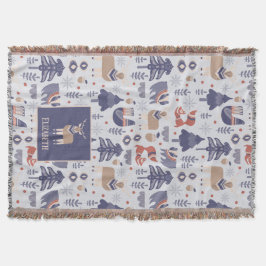 Noordse Scandinavisch Woodland - Gepersonaliseerd Deken