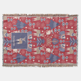 Noordse Scandinavisch Woodland - Gepersonaliseerd Deken