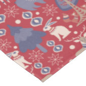 Noordse Scandinavisch Woodland - Kerstmis Tafelkleed (Gekanteld)