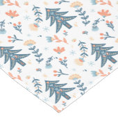 Noordse Scandinavische kerstboomstructuur Medium Tafelloper (Hoek)