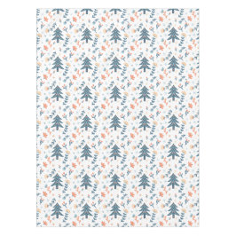 Noordse Scandinavische kerstboomstructuur Tafelkleed