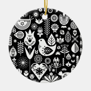 Noordse Scandinavische kerstdecoraties Keramisch Ornament