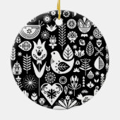 Noordse Scandinavische kerstdecoraties Keramisch Ornament (Achterkant)