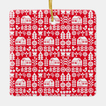 Noordse Scandinavische kerstdecoraties