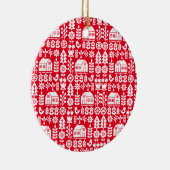 Noordse Scandinavische kerstdecoraties Keramisch Ornament (Rechts)