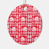 Noordse Scandinavische kerstdecoraties Keramisch Ornament (Links)