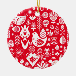 Noordse Scandinavische kerstdecoraties Keramisch Ornament