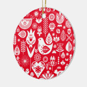 Noordse Scandinavische kerstdecoraties Keramisch Ornament (Links)