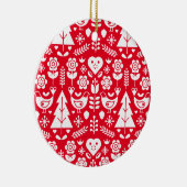 Noordse Scandinavische kerstdecoraties Keramisch Ornament (Rechts)