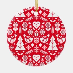 Noordse Scandinavische kerstdecoraties Keramisch Ornament