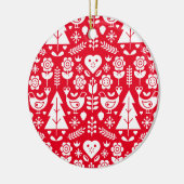 Noordse Scandinavische kerstdecoraties Keramisch Ornament (Links)