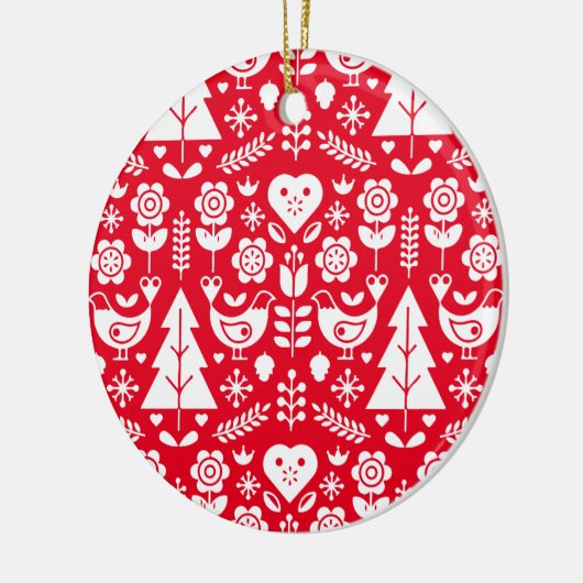 Noordse Scandinavische kerstdecoraties Keramisch Ornament (Links)