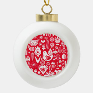 Noordse Scandinavische kerstdecoraties Keramische Bal Ornament