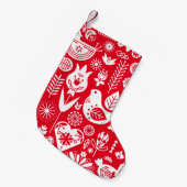 Noordse Scandinavische kerstdecoraties Kleine Kerstsok (Voorkant (Hangend))