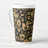 Noordse Scandinavische kerstdecoraties Latte Mok (Linkerhoek)