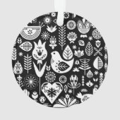 Noordse Scandinavische kerstdecoraties Ornament (achterkant)