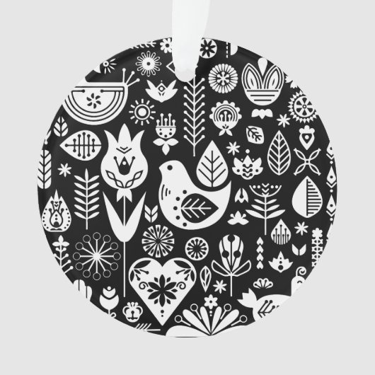 Noordse Scandinavische kerstdecoraties Ornament (voorkant)