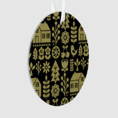 Noordse Scandinavische kerstdecoraties Ornament (voorkant)