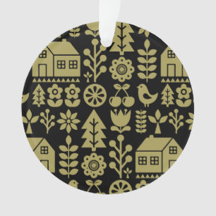 Noordse Scandinavische kerstdecoraties Ornament