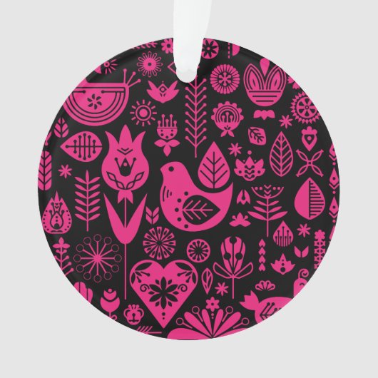 Noordse Scandinavische kerstdecoraties Ornament (voorkant)