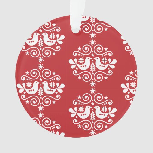 Noordse Scandinavische kerstdecoraties Ornament (voorkant)