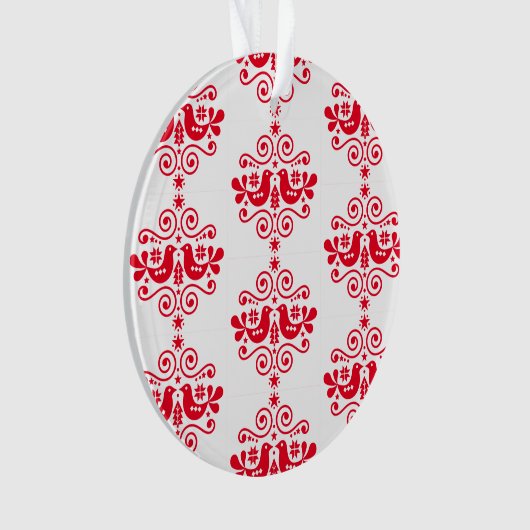 Noordse Scandinavische kerstdecoraties Ornament (voorkant)